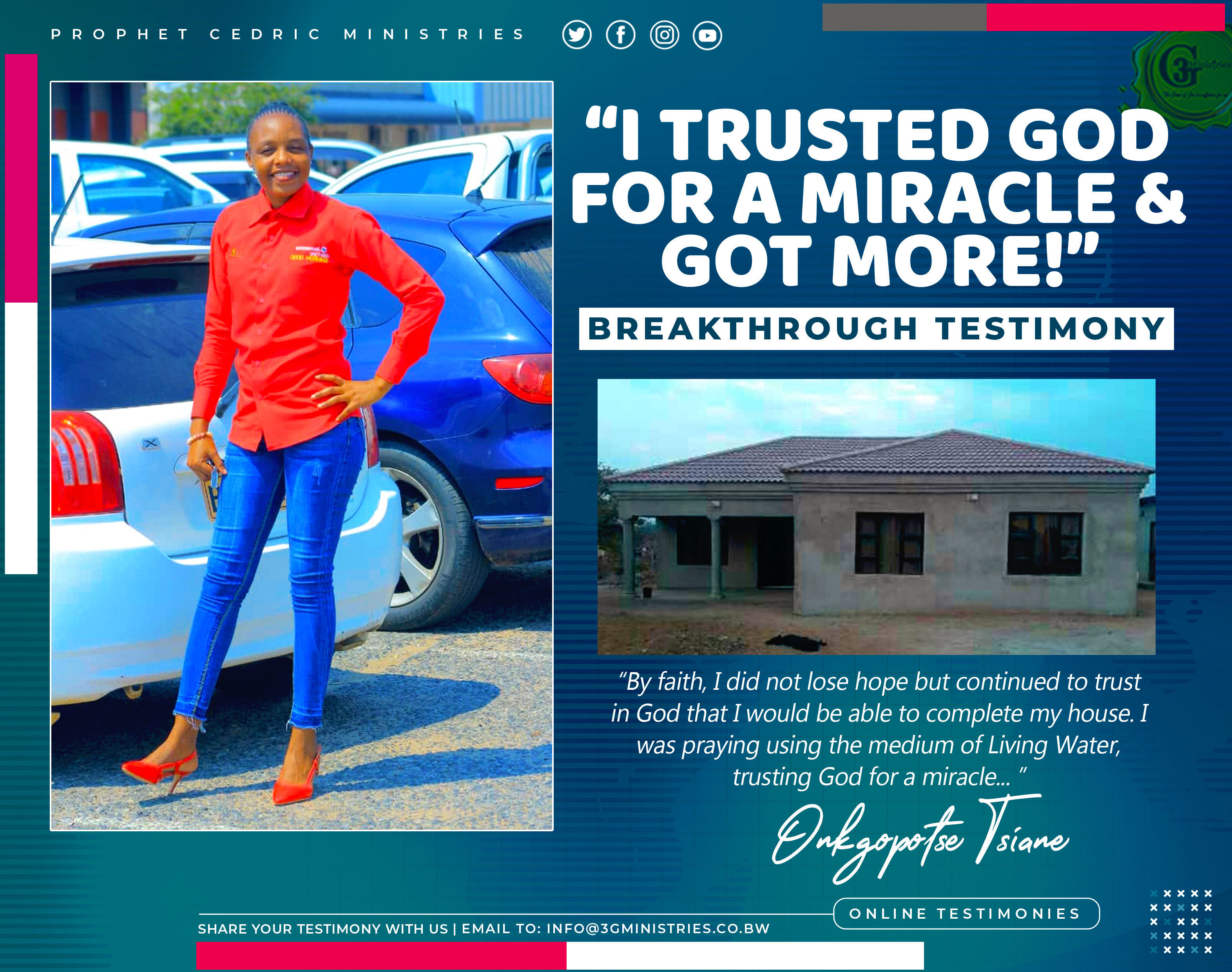 “I TRUSTED GOD FOR A MIRACLE & GOT MORE!”